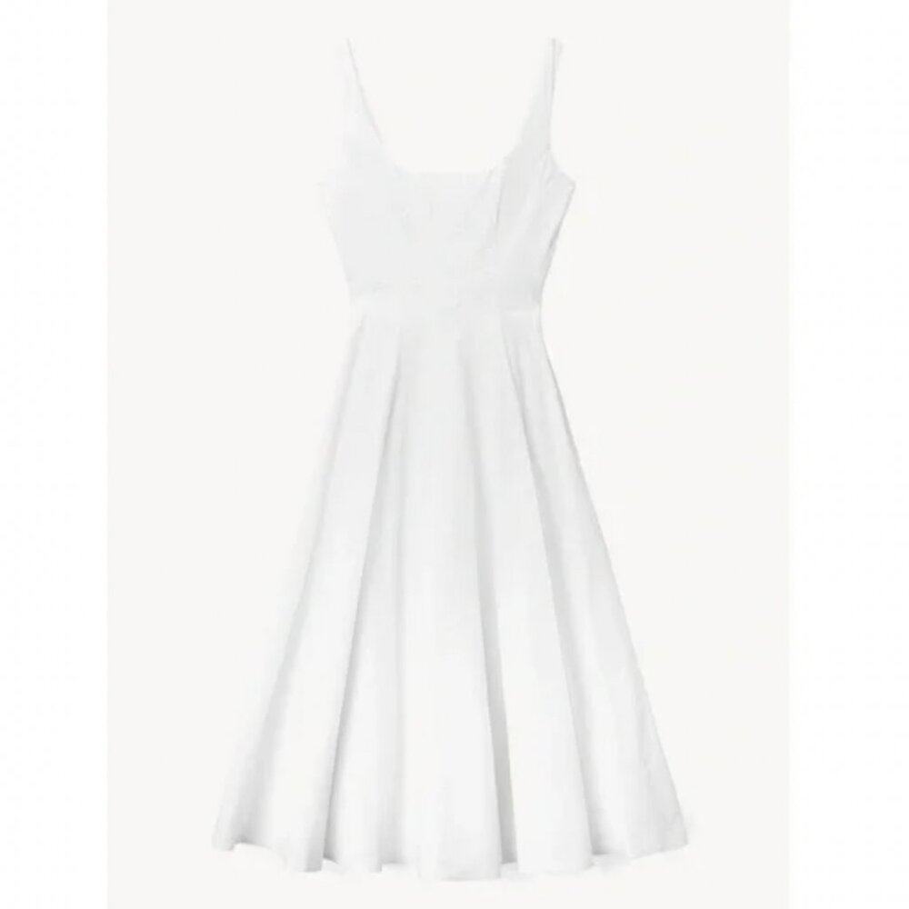 STAUD White Square-Neck Midi Dress - Picture 5 of 8